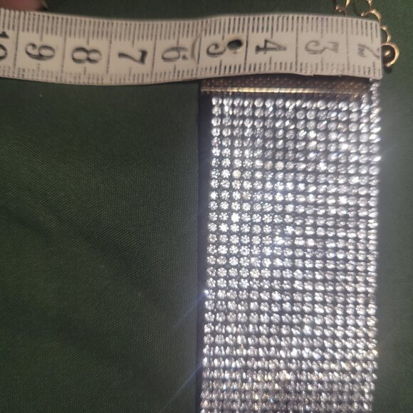 Rhinestone choker necklace - Picture 4 of 5